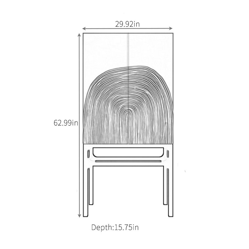 Multifunctional High-Legged Sideboard