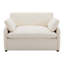 Oversized Chenille Single Sofa Chair with Pillows-65686279