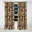 Rideau occultant en velours rayé Peach and Blue Chic Elegance - 1 panneaux-107546933