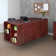 Legacy Stand Up 2 Desk/ Storage Cabinet/ Lateral File Quad with Bookcase End