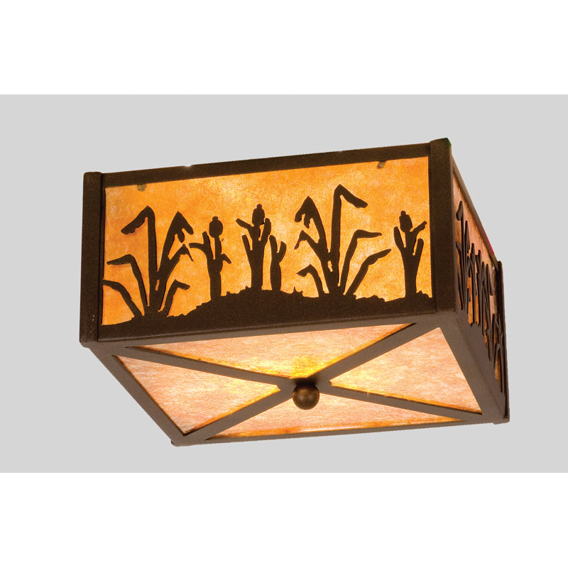Rustic Lodge 2 - Light Semi Flush Mount