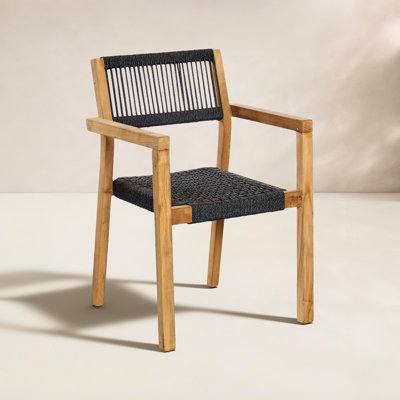 Stackable Teak Patio Armchair