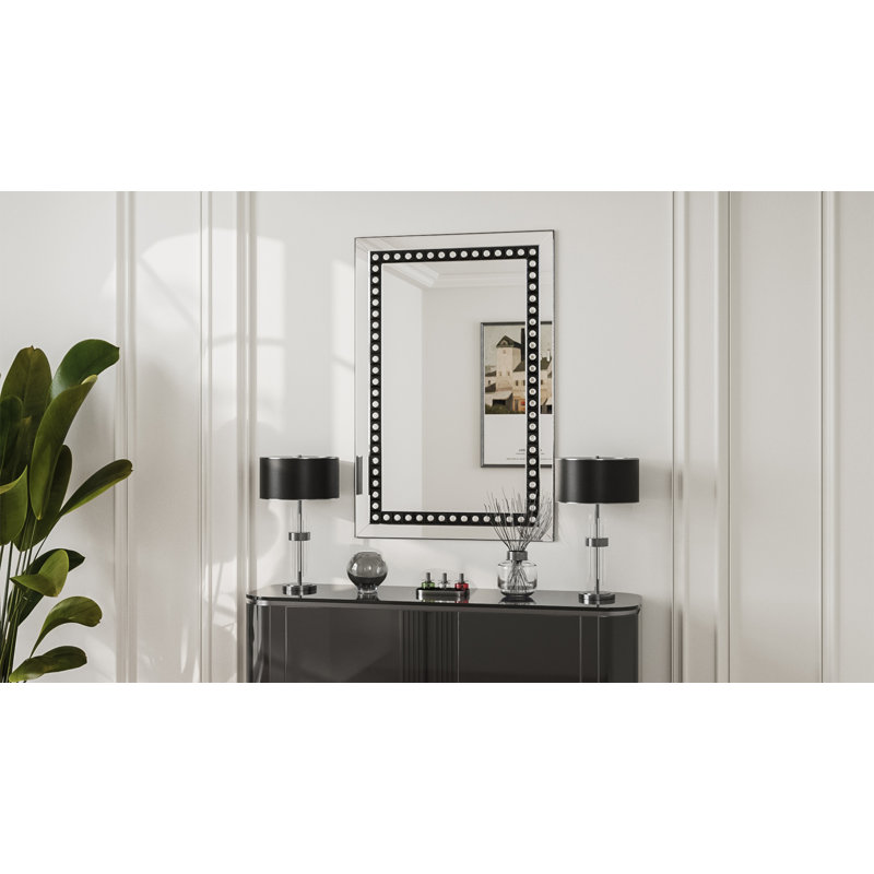 Bradli Rectangle Beveled Decorative Wall Mirror Accent Mirror