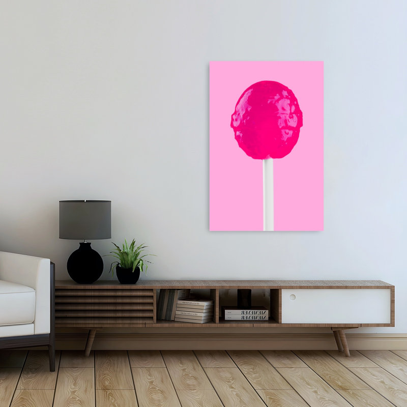 Sweet Sweet Lollipop Retro Vibrant Contemporary, impression murale, 48" H x 32" W