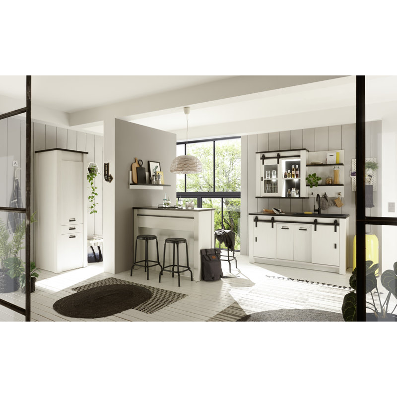 106cm Kitchen Pantry, White