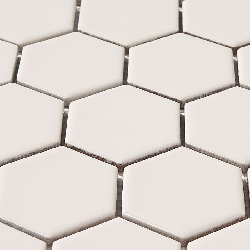 Carreau de mosaïque murale en porcelaine, Gris
