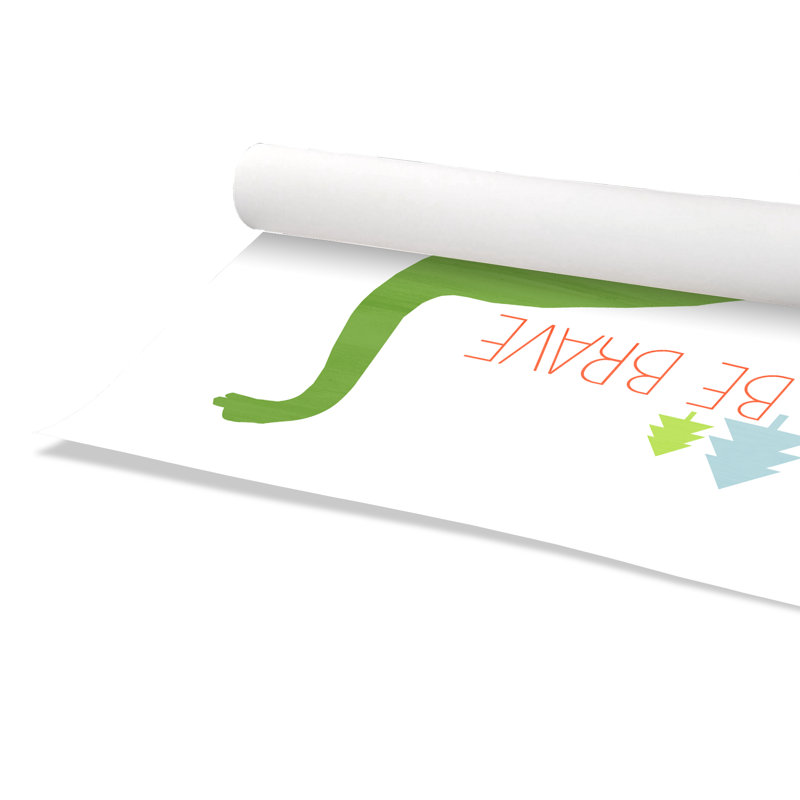 Dino Brave 1, impression sur papier, H 10 po x l 10 po x P 1 po