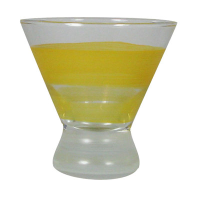 Cottage Retro Stripe 7 oz. Cosmos Glass