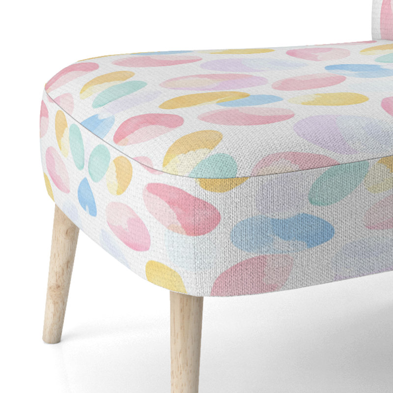 Chaise rembourrée Kids, Chaise d'appoint sans accoudoirs