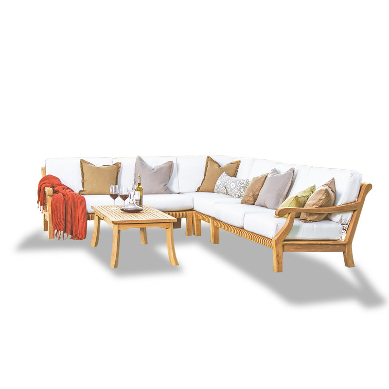 GivaSect - Person Patio Conversation Set, Natural