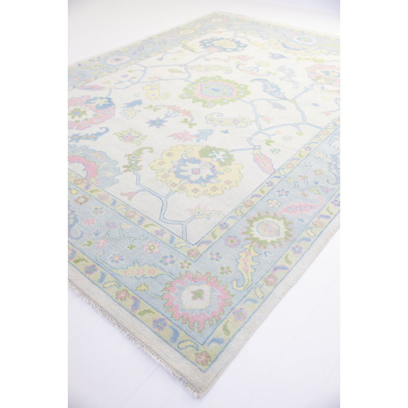 Riley Jane Hand Knotted Wool Oriental Area Rug, Rectangle 6' x 9'