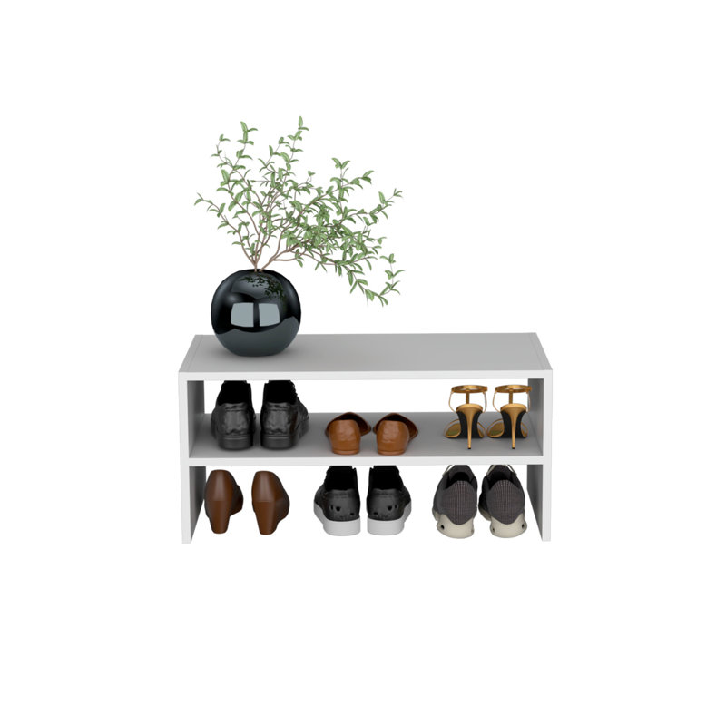 Range-chaussures 23 pouces, Blanc