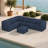 Eliana 7-Piece Upholstered L-shaped Sectional Sofa with Ottoman and Sunbrella Cushions-93724090