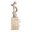 Objets décoratifs en acier et verre beige-340031635