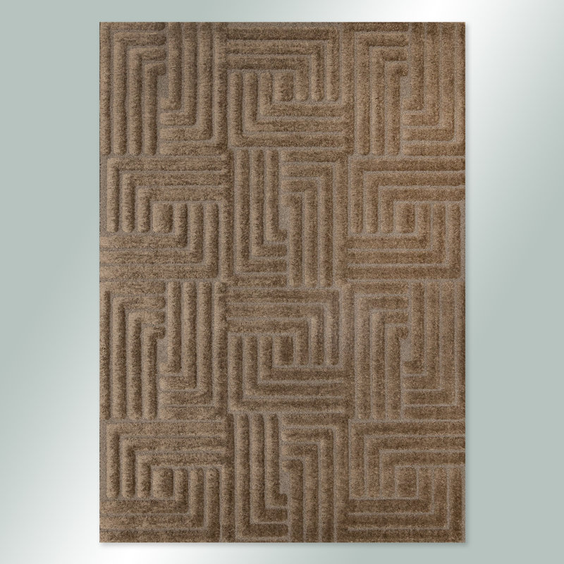 Tapis brun clair Marrisha, Rectangle 7 pi 10 po x 11 pi 2 po