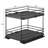 Rebrilliant 2 Tier Slide Out Shelf Organizer in Matte Black
