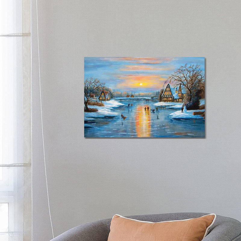 Winter Frolic by Jim Williams - Wrapped Canvas Painting, 66.04 cm H x 45.72 cm W x 3.175 cm D
