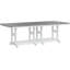 Berlin Gardens Garden Classic Regular Top With White Base Rectangular Counter Height Table-1058096553-1058096556