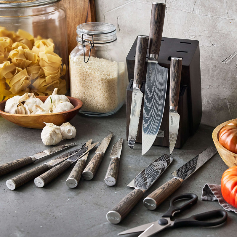Bobby Flay by GreenPan Stainless Stel 13-Piece Knife Block Set