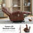 Power Lift Recliner Chair With Heat And Massage Electric Fabric Recliner Chair For Elderly With Side Pocket-2022512413
