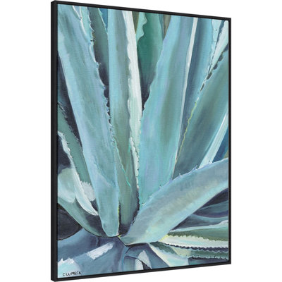 «Blue Agave» par Alana Clumeck, reproduction d'art sur toile encadrée