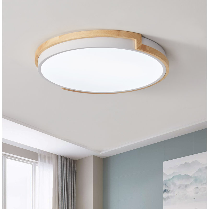 Plafonnier encastré 1 lumière DEL 16,54 po, Blanc