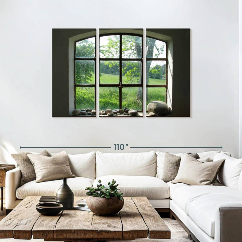 Lilie Old Stable Window, 48" H x 74" W