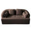 Canapé-lit pliable 2 en 1 avec tissu chenille texturé