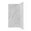 Streamline DSH-1420-148 2 pièces de douche encastrée en coin au fini marbre blanc L 34 po x l 42 po x H 76 po-121595991-121595988