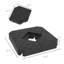 4-Piece Patio Cantilever Umbrella Base Weight Set - 132/176lb Capacity, Black
