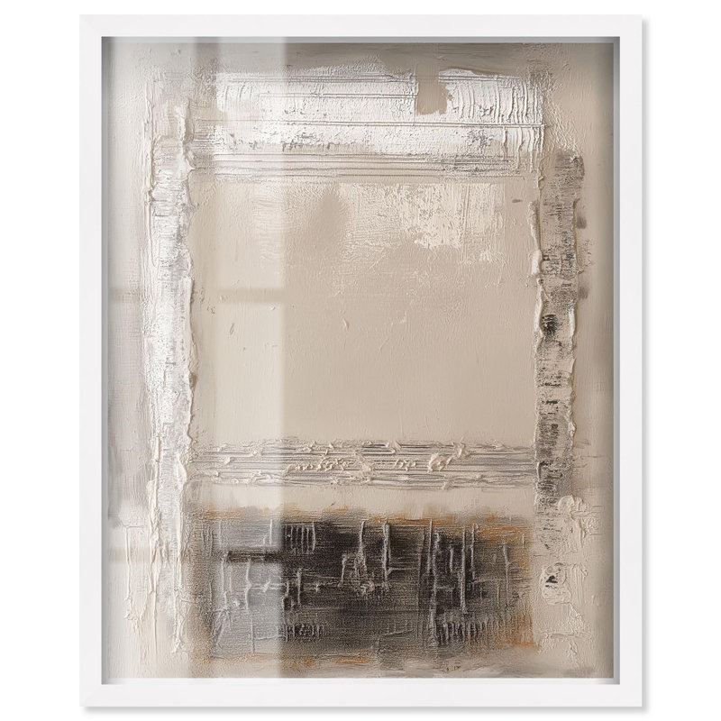 «Lintel of Time III Boho Art Shadowbox Print» par Art Remedy, H 21 po x l 17 po, Blanc