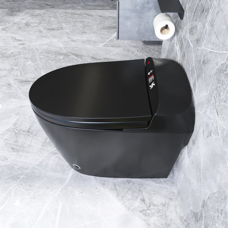 1.28GPF Siphon Jet Flushing Smart Toilet With Heated Bidet Seat