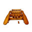 Chaise Adirondack d'extérieur ou d'intérieur en bois, pliable, chêne
