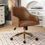 Chaise de bureau rembourrée en cuir véritable-1121318808