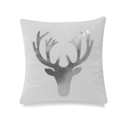 Foil Reindeer Head With Polyester Insert Pillow