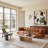 Bryani 90.2'' Genuine Leather Round Arm Sofa