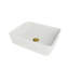 FontanaShowers Ceramic Circular Bathroom Sink with Faucet
