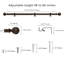Tringle à rideaux simple 5/8 po avec faiteaux Boule-1487064633-1487064637