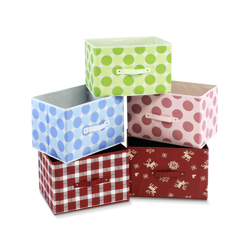 Rebrilliant Fabric Decorative Bin, Pink