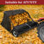 Balayeuse 42 po avec trémie à grande capacité, ramasse-feuilles robuste, hauteur de brosse réglable et corde Easy Dump-122032769