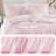 Ensemble de literie rose moderne, 5 pièces en microfibre French Country Home Comfort