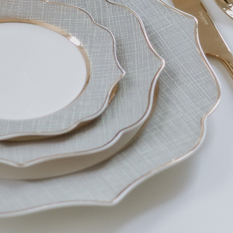 Strawn Piece Bone China Dinnerware Set - Service for 6