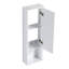 Meuble-lavabo autoportant 72 po avec 4 armoires de rangement et 2 armoires murales, tiroirs souples, contreplaqué blanc brillant