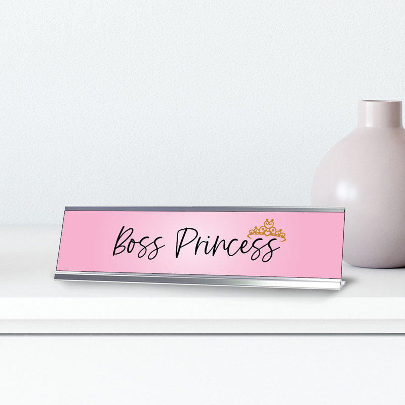 Enseigne de bureau Boss Princess