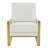 Lexington Avenue Modern Leather Accent Armchair - Brushed Stainless Steel Sled Base Mid Century Luxury Lounge Chair-1546508923-1582202552