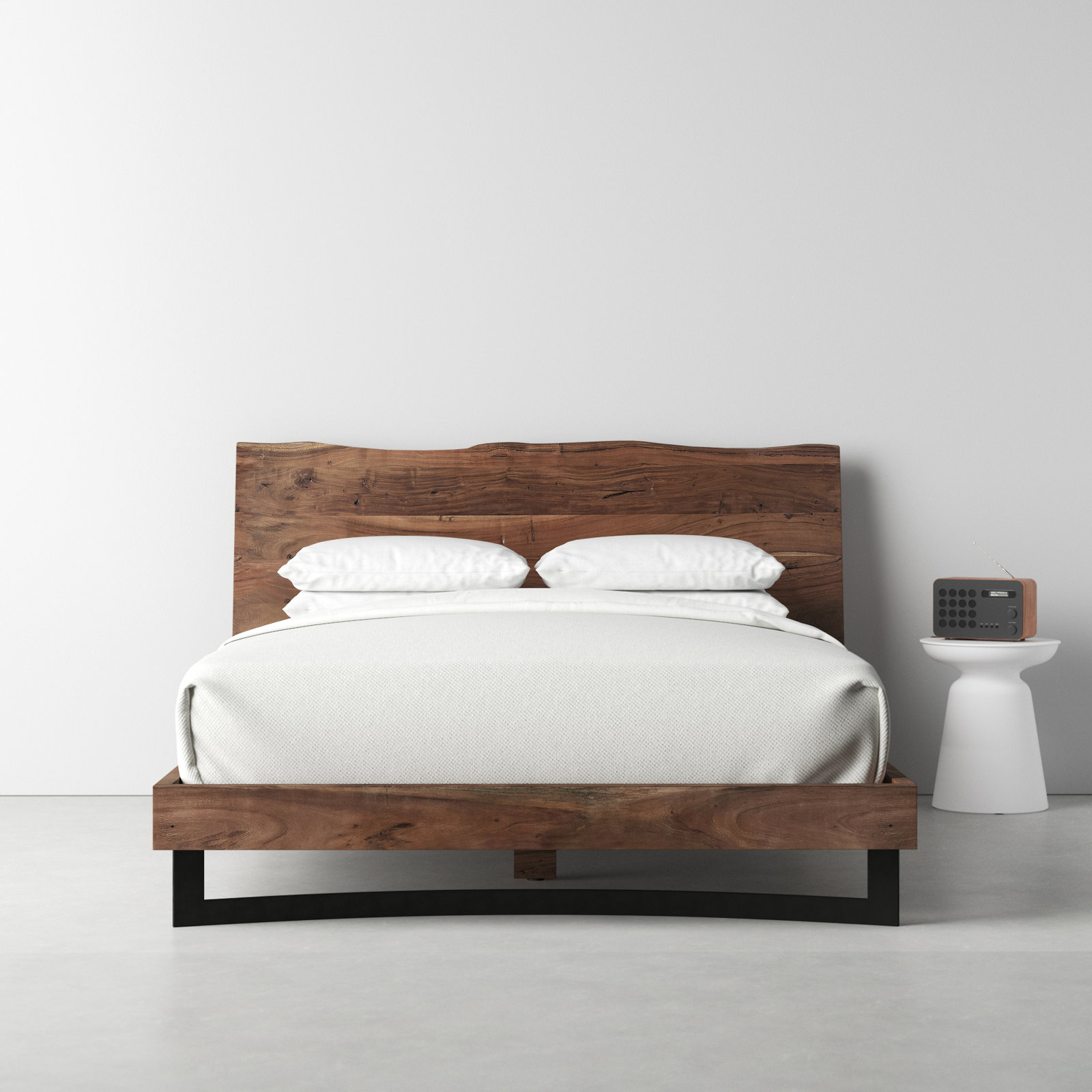 Burnell Solid Wood Bed, Queen