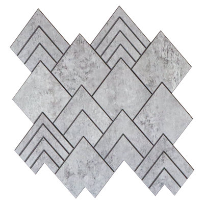 3.93'' W x 3.35'' L Engineered Stone Peel and Stick Mosaic Tile
