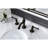 Tisbury Widespread Centerset Bathroom Faucet in Spot Defense Matte Black