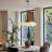 1-Light Pendant Lights Modern White RGB