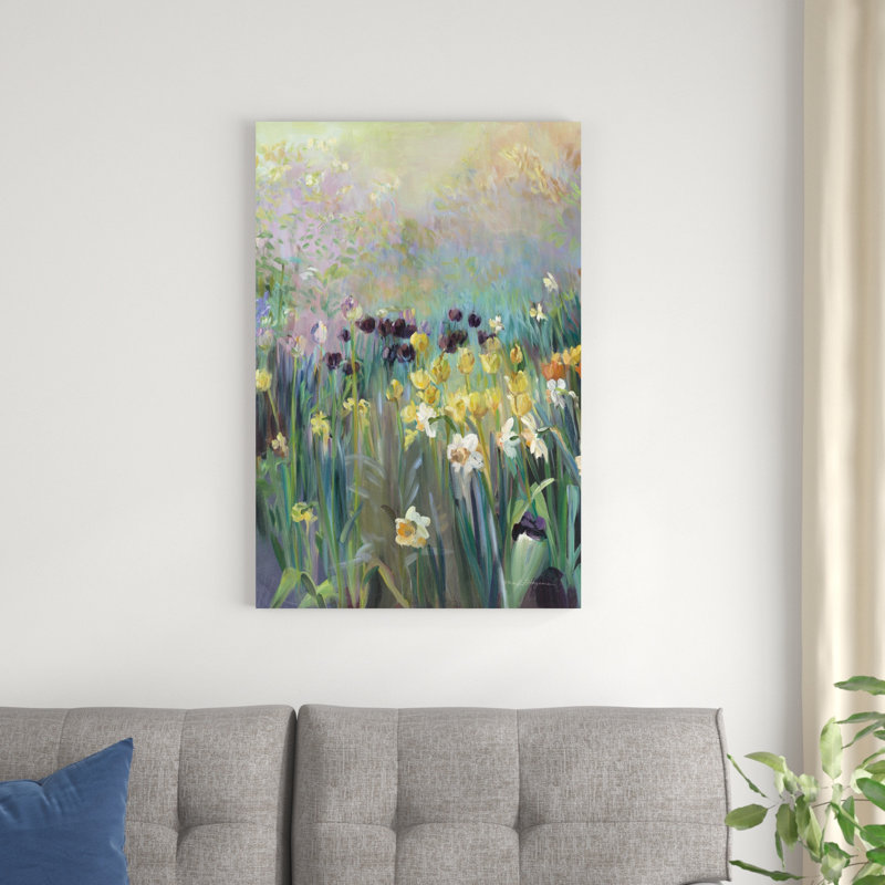 Champ de tulipes, H 36 po x l 24 po